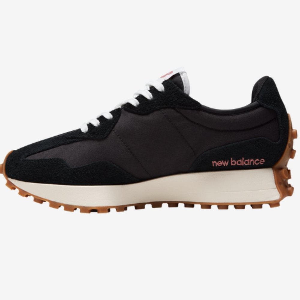 NEW BALANCE 327 Womens ~various sizes~ Sneakers Shoes Black/White Leather Logo - Picture 7 of 16